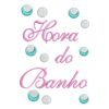 Matriz de Bordado Hora do Banho Texto Decorativo. Baixe agora no formato compatível com sua máquina de bordar DST, EXP, JEF, PES e XXX. Conta com 3 cores e 4 tamanhos disponíveis, utilizando a técnica de pontos leves. Entre e veja mais detalhes da matriz para sua máquina computadorizada.