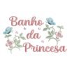 Matriz de Bordado Banho da Princesa. Baixe agora no formato compatível com sua máquina de bordar DST, EXP, JEF, PES e XXX. Conta com 7 cores e 4 tamanhos disponíveis, utilizando a técnica de pontos leves. Entre e veja mais detalhes da matriz para sua máquina computadorizada.