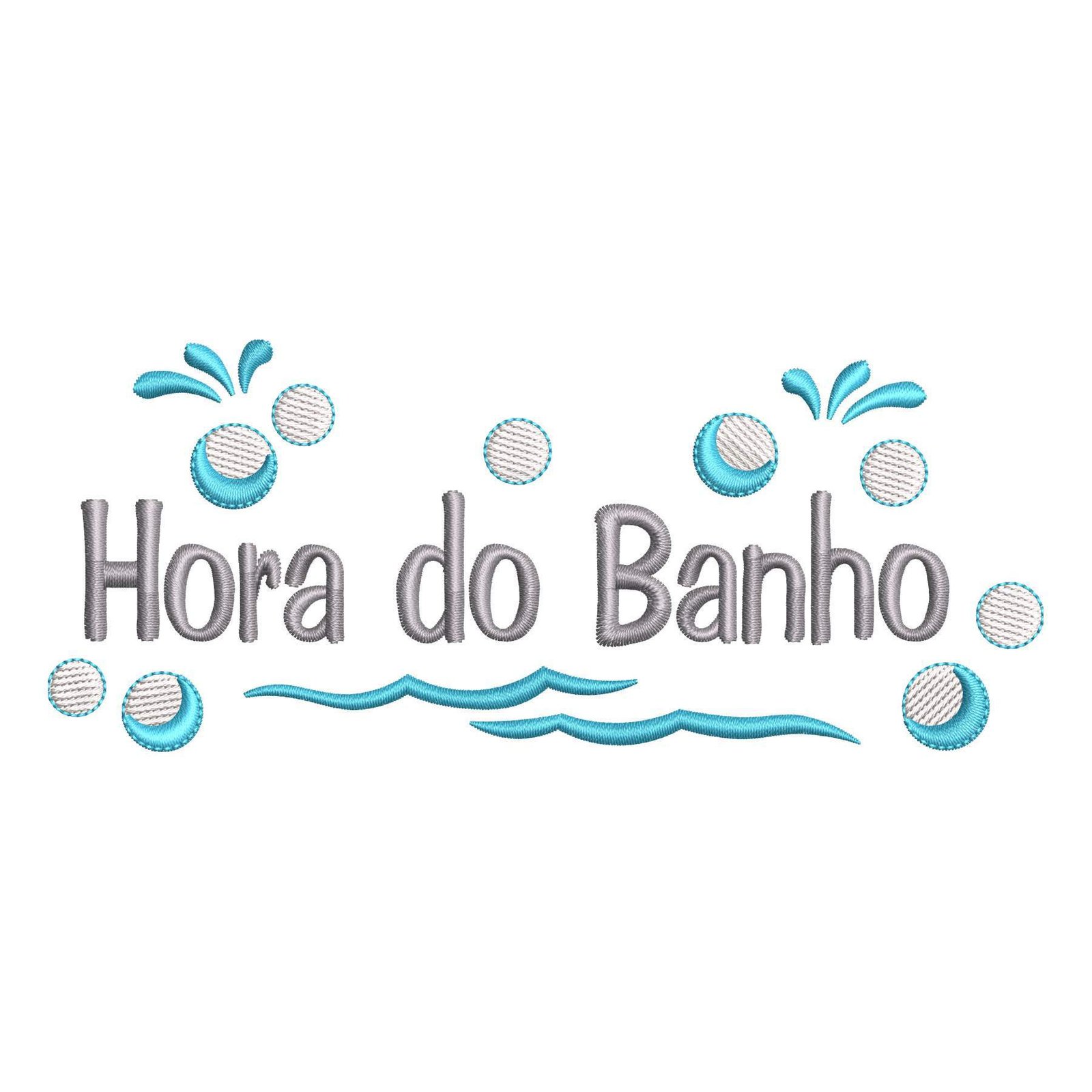 Matriz de Bordado Hora do Banho Decorativo. Baixe agora no formato compatível com sua máquina de bordar DST, EXP, JEF, PES e XXX. Conta com 3 cores e 4 tamanhos disponíveis, utilizando a técnica de pontos leves. Entre e veja mais detalhes da matriz para sua máquina computadorizada.