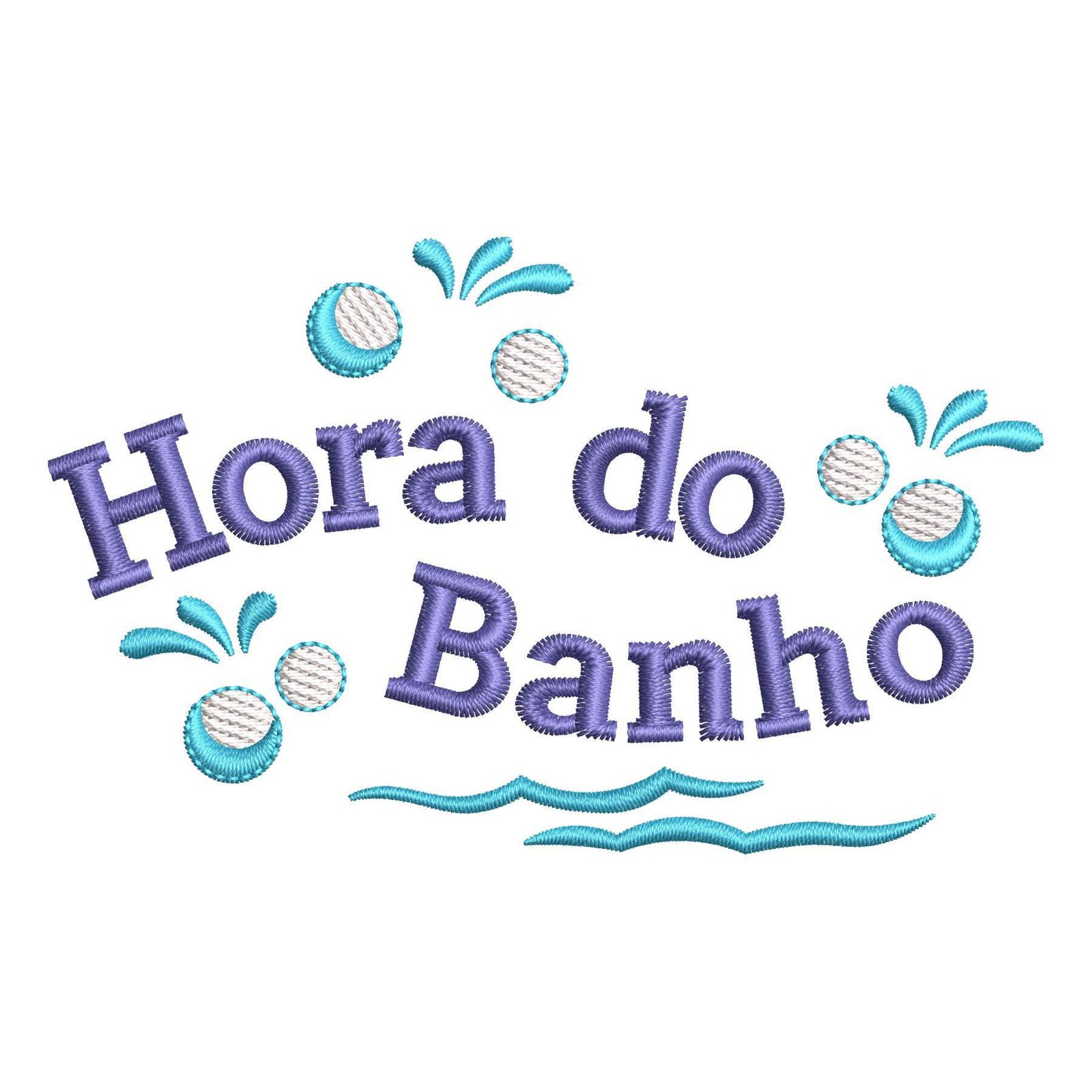 Matriz de Bordado Hora do Banho Decorativo. Baixe agora no formato compatível com sua máquina de bordar DST, EXP, JEF, PES e XXX. Conta com 3 cores e 4 tamanhos disponíveis, utilizando a técnica de pontos leves. Entre e veja mais detalhes da matriz para sua máquina computadorizada.