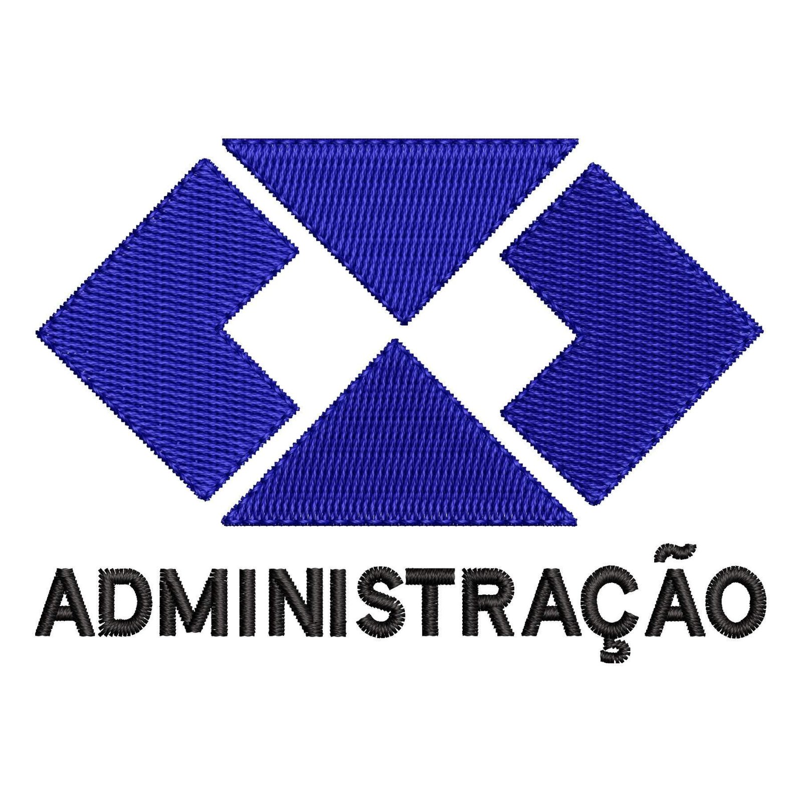 Matriz de Bordado Logotipo Administração. Baixe agora no formato compatível com sua máquina de bordar DST, EXP, JEF, PES e XXX. Conta com 2 cores e 4 tamanhos disponíveis. Entre e veja mais detalhes da matriz para sua máquina computadorizada.