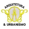 Matriz de Bordado Logotipo Arquitetura e Urbanismo. Baixe agora no formato compatível com sua máquina de bordar DST, EXP, JEF, PES e XXX. Conta com 3 cores e 4 tamanhos disponíveis. Entre e veja mais detalhes da matriz para sua máquina computadorizada.