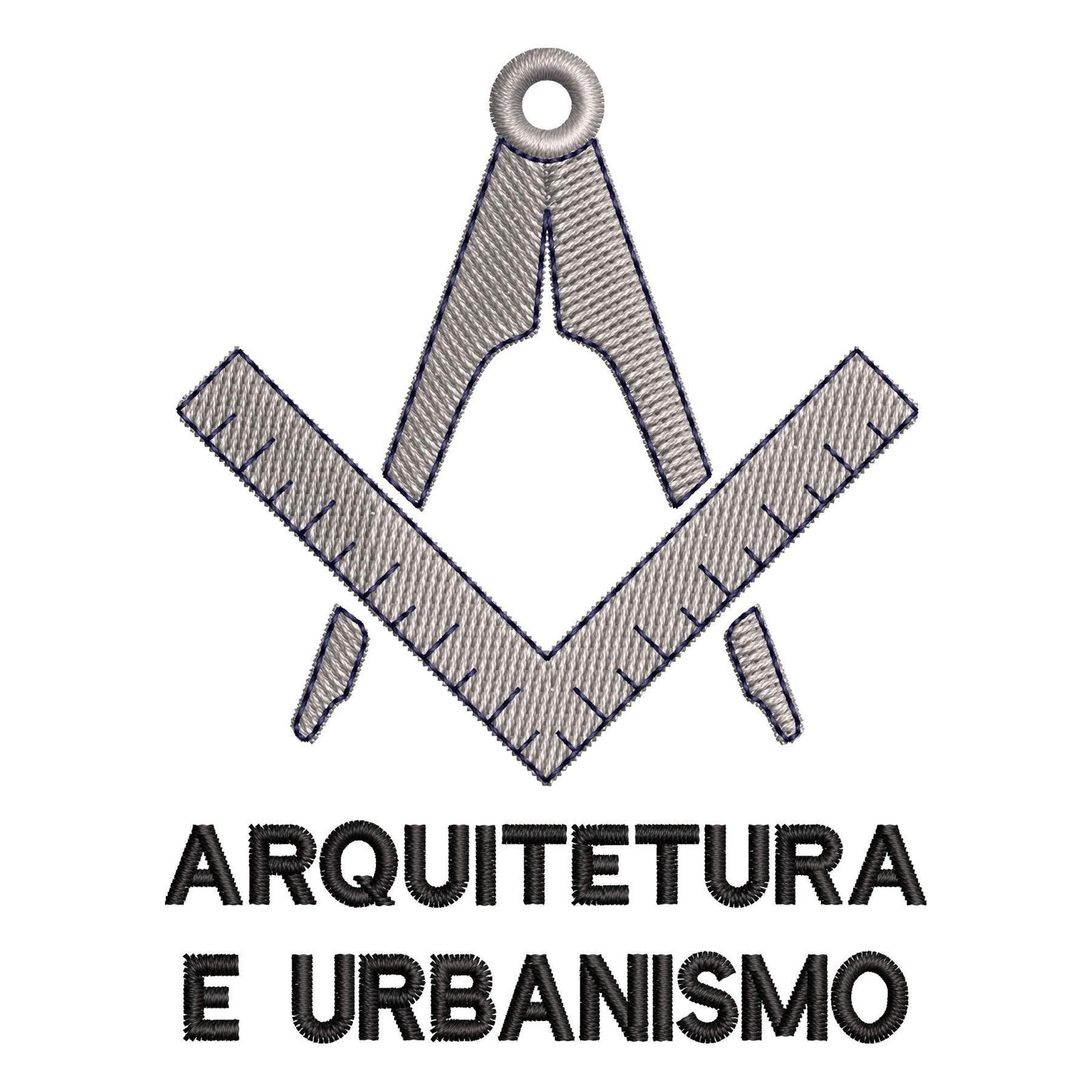 Matriz de Bordado Logotipo Arquitetura e Urbanismo. Baixe agora no formato compatível com sua máquina de bordar DST, EXP, JEF, PES e XXX. Conta com 1 cor e 4 tamanhos disponíveis. Entre e veja mais detalhes da matriz para sua máquina computadorizada.