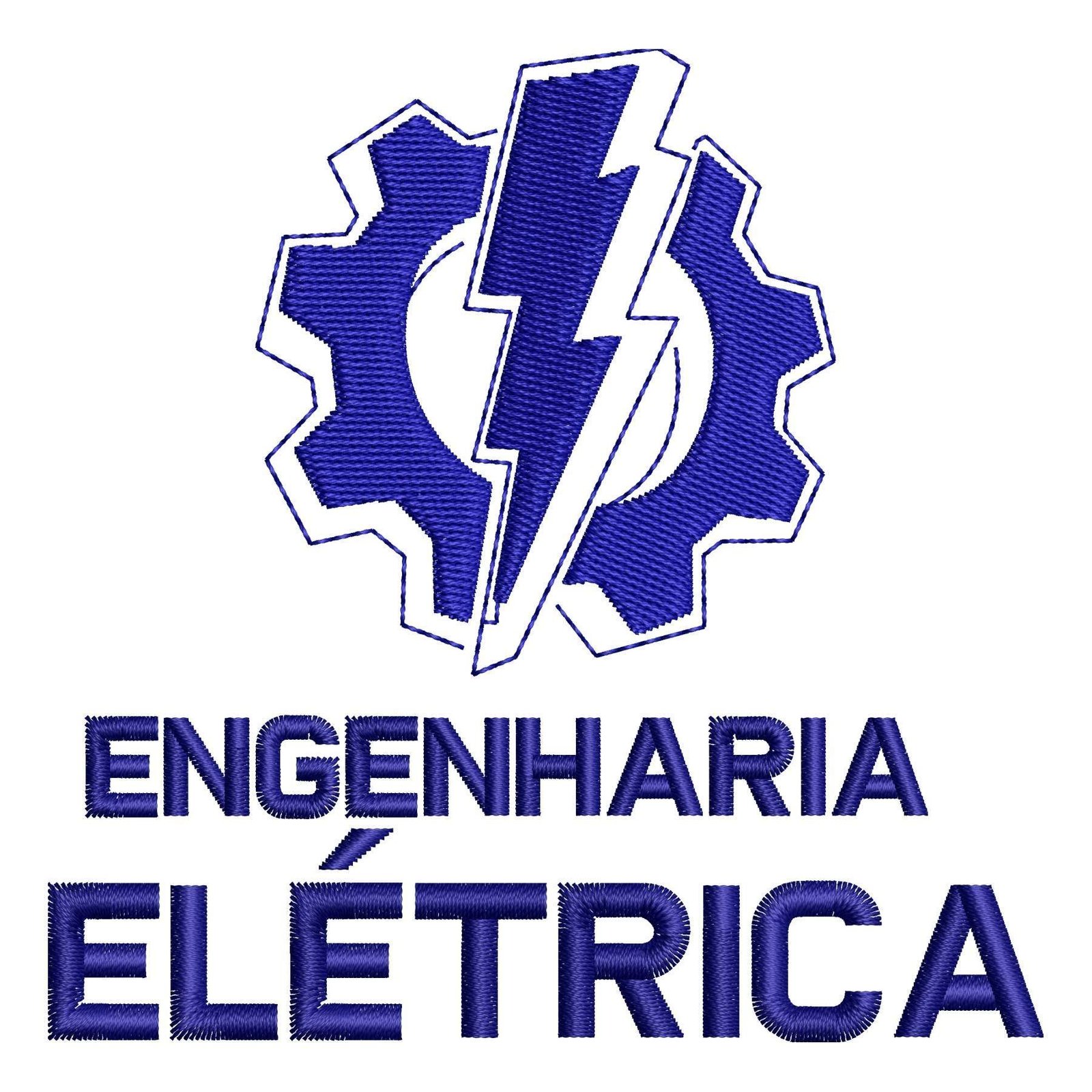 Matriz de Bordado Logotipo Engenharia Elétrica. Baixe agora no formato compatível com sua máquina de bordar DST, EXP, JEF, PES e XXX. Conta com 2 cores e 4 tamanhos disponíveis. Entre e veja mais detalhes da matriz para sua máquina computadorizada.