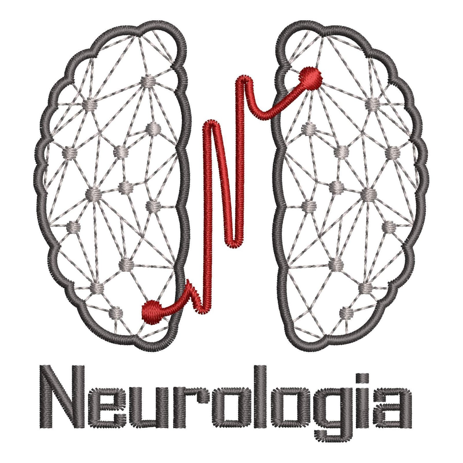 Matriz de Bordado Logotipo Neurologia. Baixe agora no formato compatível com sua máquina de bordar DST, EXP, JEF, PES e XXX. Conta com 3 cores e 4 tamanhos disponíveis. Entre e veja mais detalhes da matriz para sua máquina computadorizada.