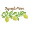 Matriz de Bordado Segunda-feira Semaninha de Frutas. Baixe agora no formato compatível com sua máquina de bordar DST, EXP, JEF, PES e XXX. Conta com 6 cores e 4 tamanhos disponíveis, utilizando a técnica de pontos leves. Entre e veja mais detalhes da matriz para sua máquina computadorizada.