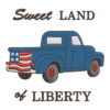 Matriz de Bordado Sweet Land of Liberty. Baixe agora no formato compatível com sua máquina de bordar DST, EXP, JEF, PES e XXX. Conta com 5 cor e 4 tamanhos disponíveis. Entre e veja mais detalhes da matriz para sua máquina computadorizada.