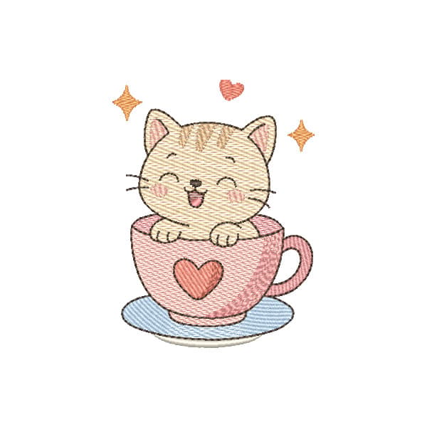 Xícara do Gatinho Cute