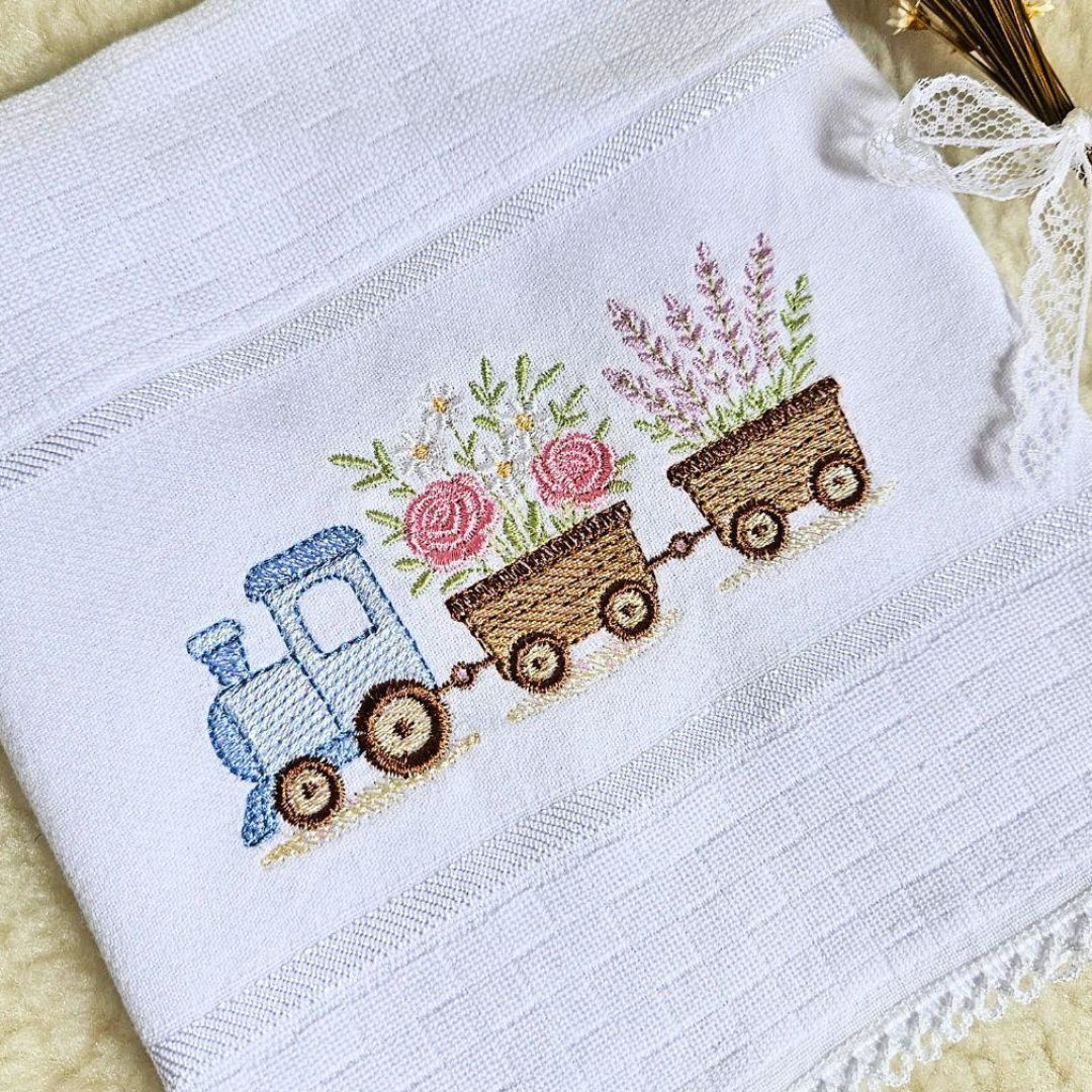 Trem com Flores e Lavanda