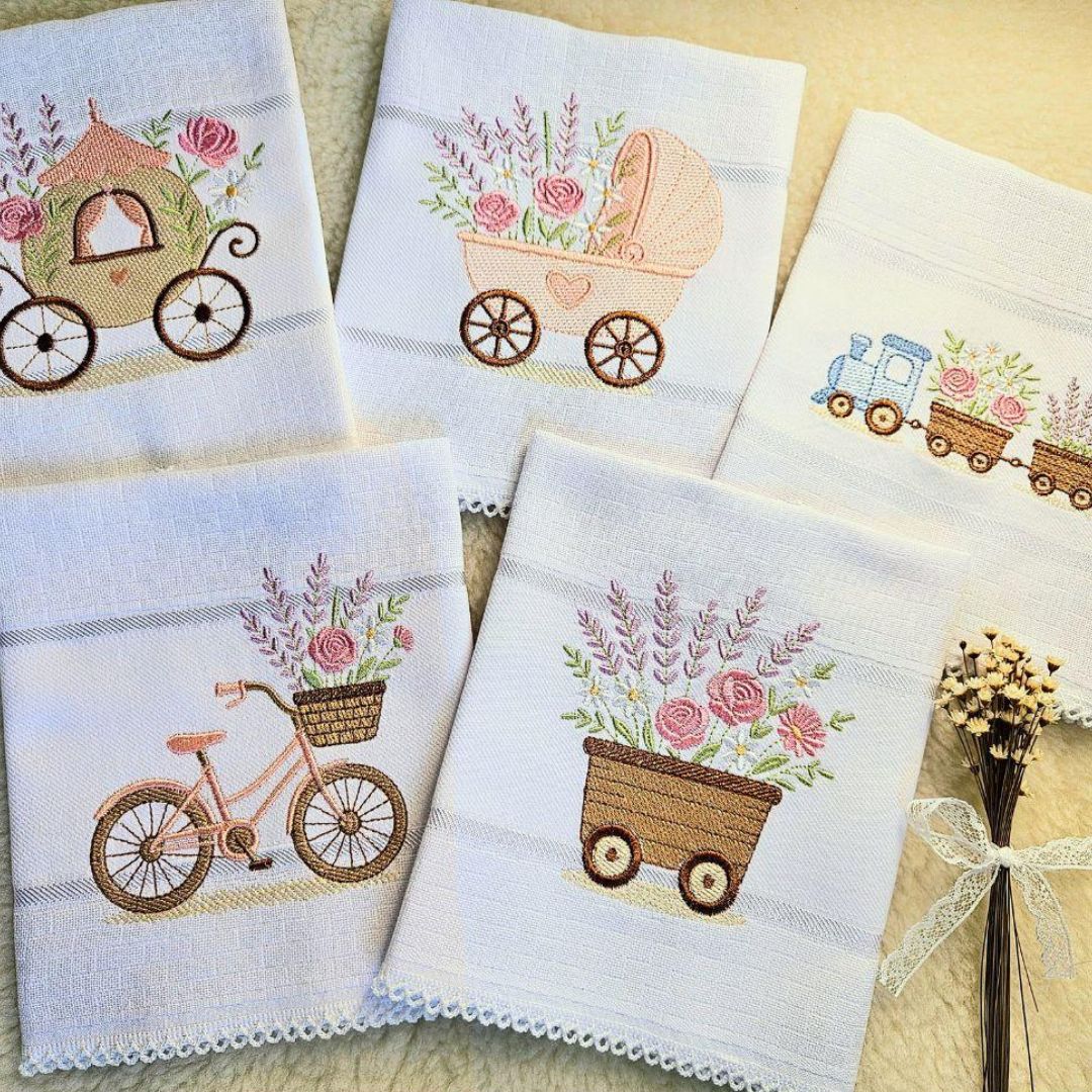 Pacote Transporte com Flores e Lavanda