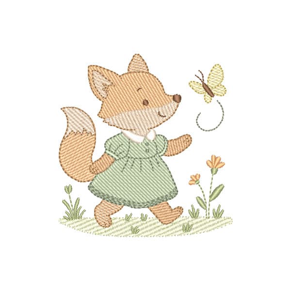 Raposa Vintage no Jardim