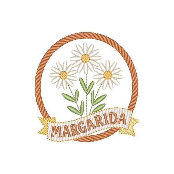Moldura de Flores Margarida