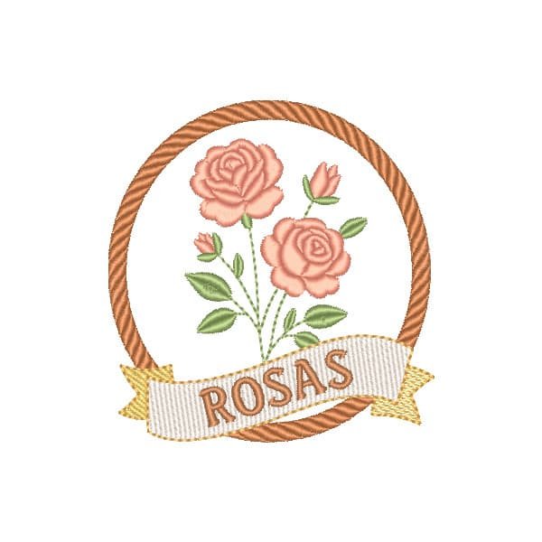 Moldura de Flores Rosas