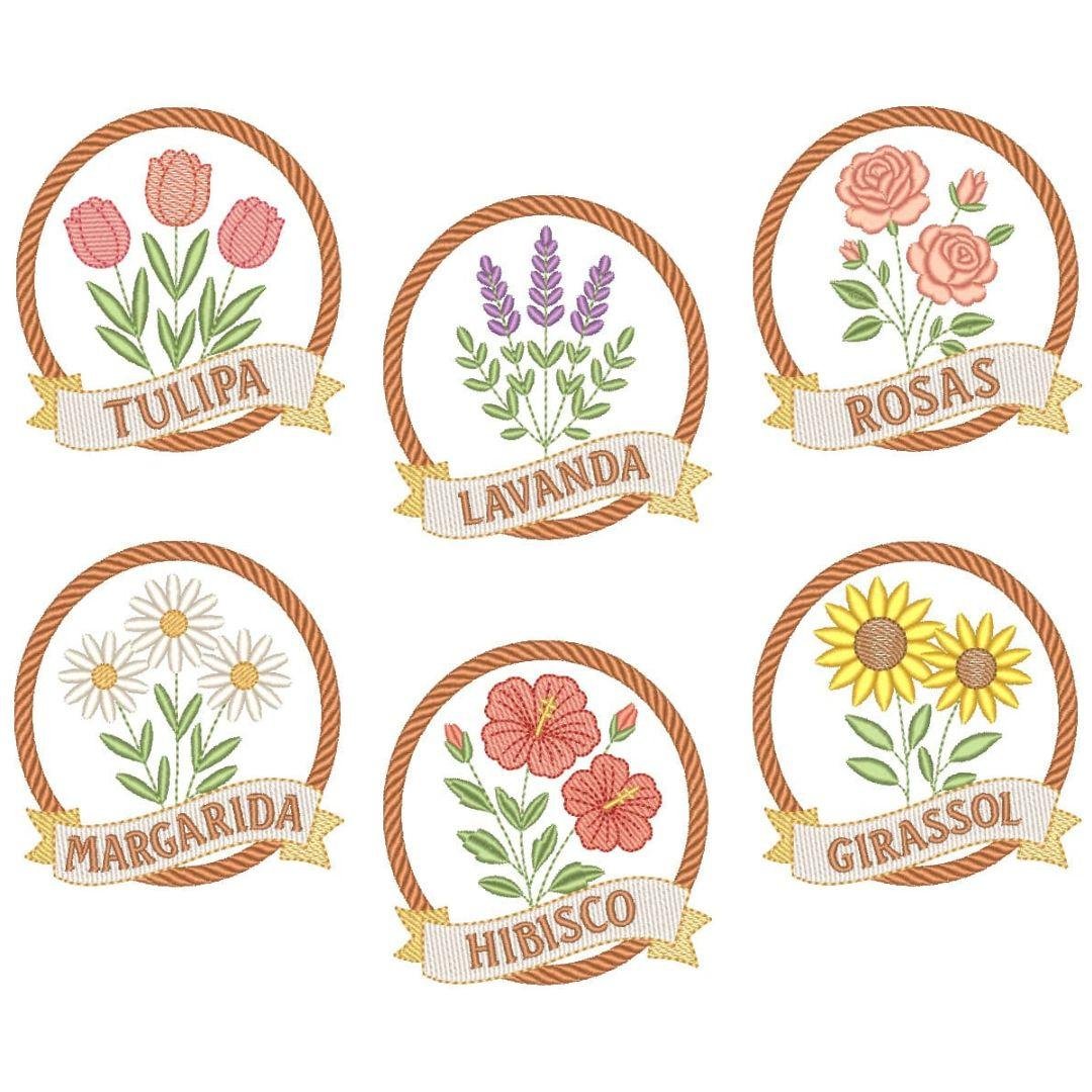 Pacote Moldura de Flores