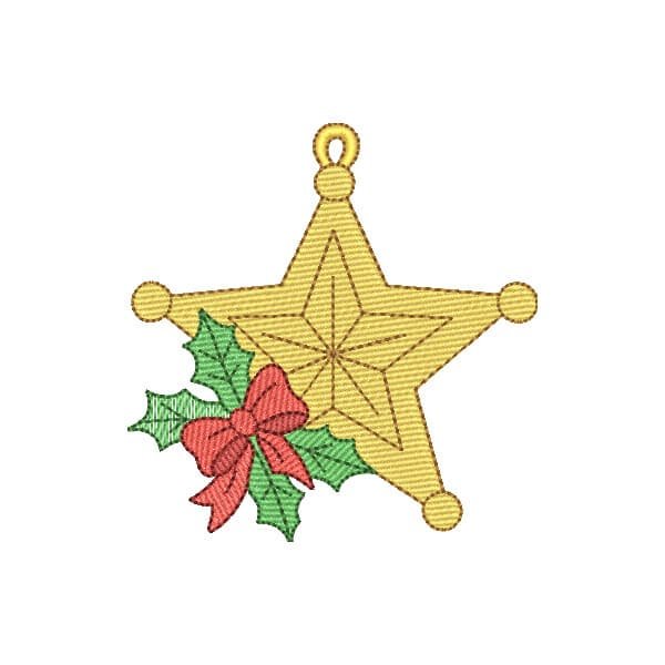 Estrela de Xerife Natalina