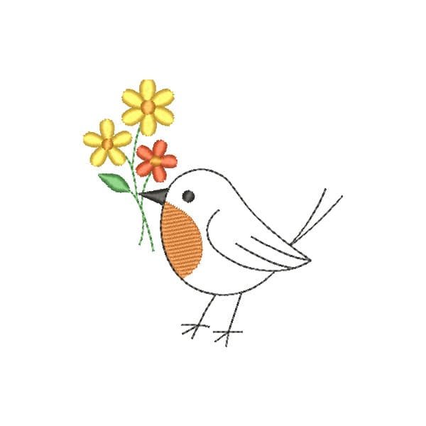 Pássaro Floral