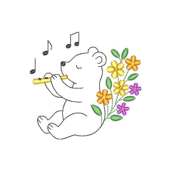 Ursinho Melodia Floral