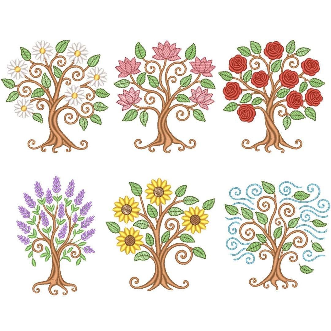 Pacote Árvores Florais