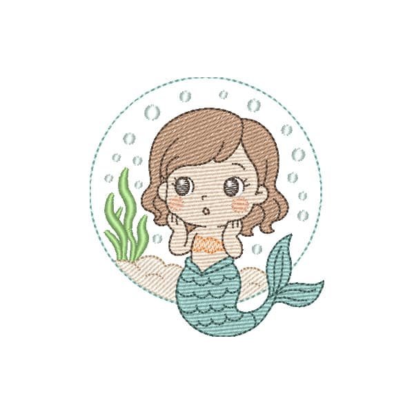 Pequena Sereia na Bolha Mágica