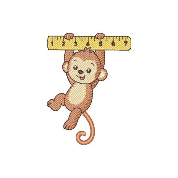Macaquinho Pendurado na Régua