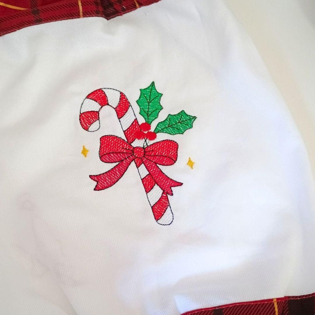 Bengala Doce de Natal com Laço