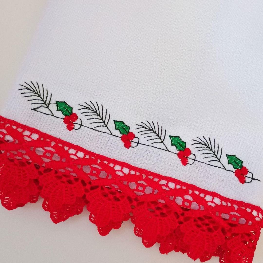 Barrado de Natal com Azevinhos