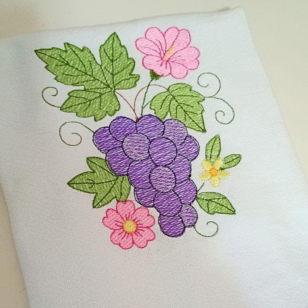 Uvas com Flores Delicadas