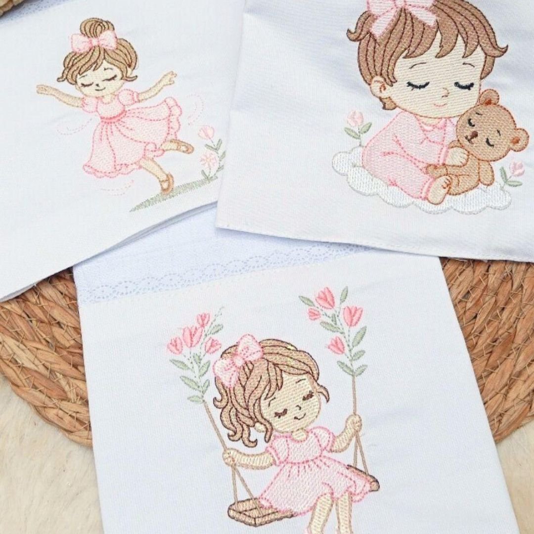 Pacote Menina com Laço no Jardim