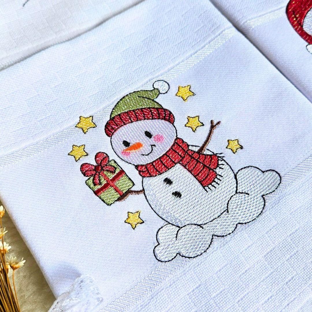Boneco de Neve com Presente