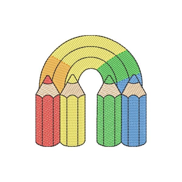 Arco-Íris de Lápis