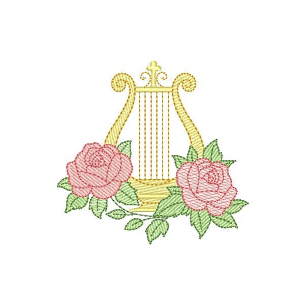 Harpa com Rosas