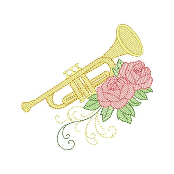 Trompete com Rosas