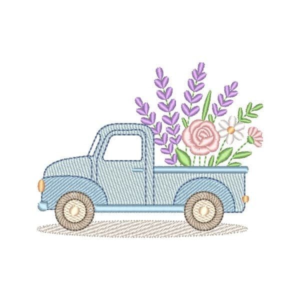 Caminhonete com Flores e Lavanda