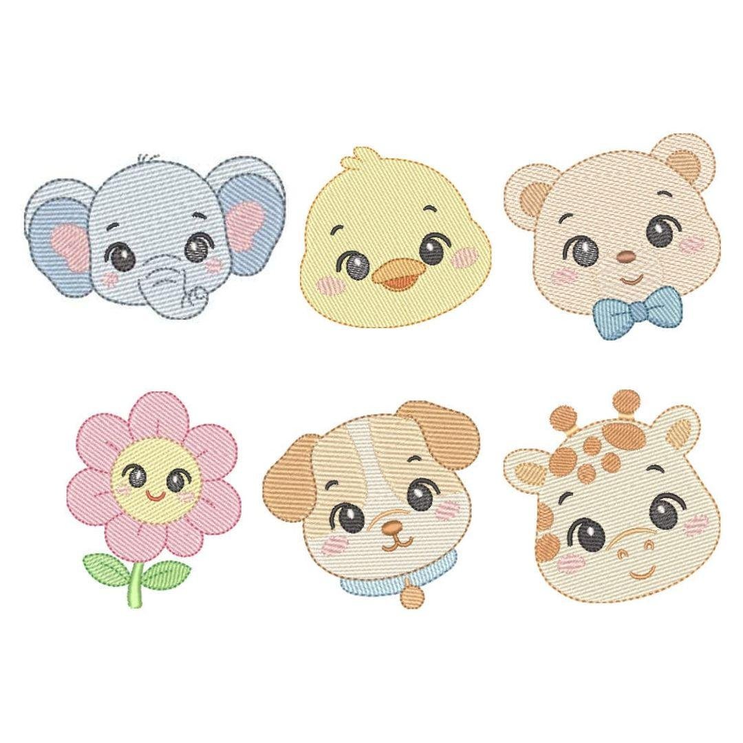 Pacote Animais com Carinhas Baby