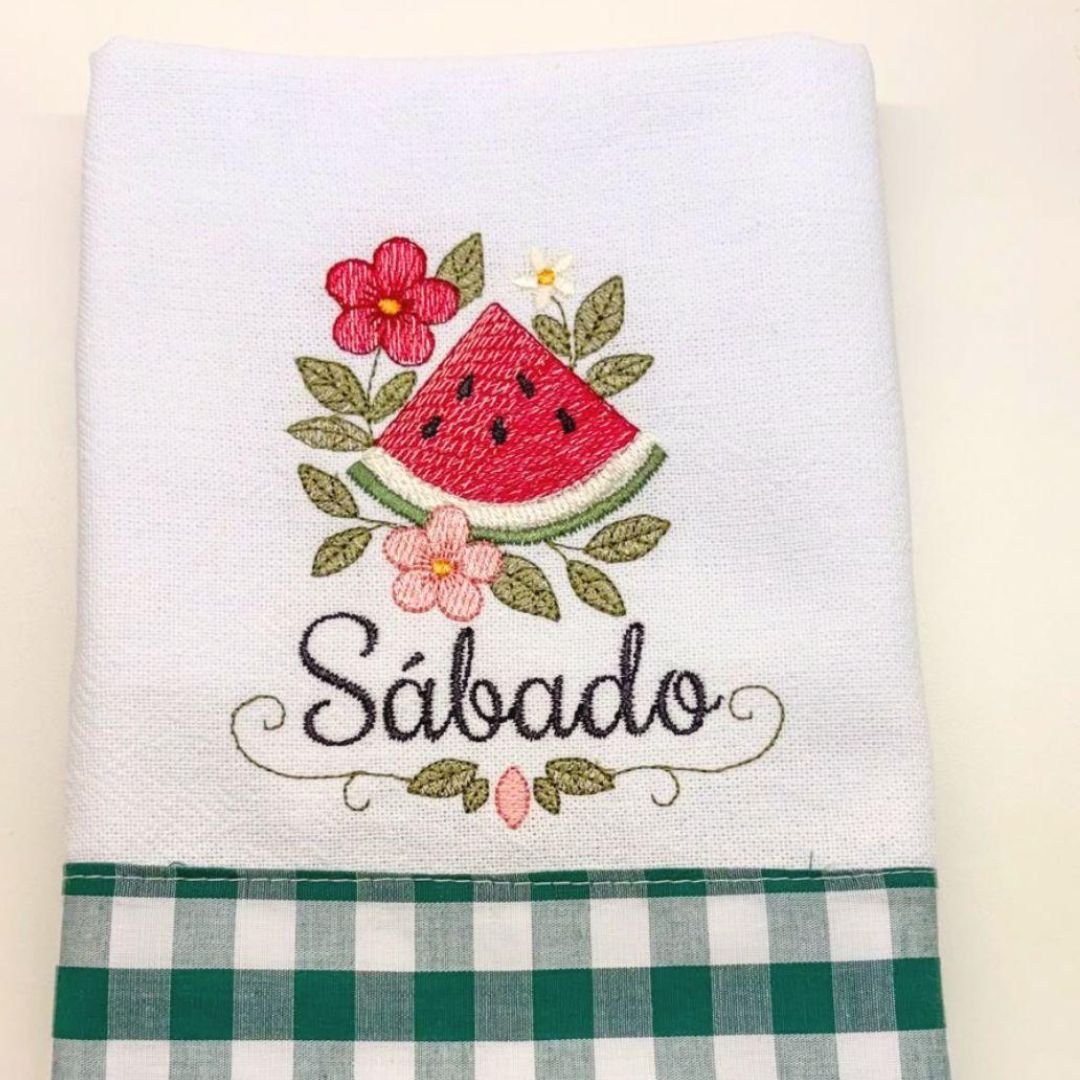 Matriz de Bordado Melancia no Sábado