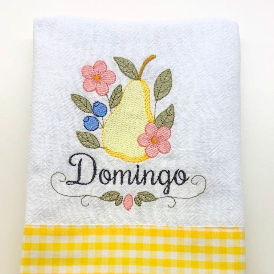 Matriz de Bordado Pera no Domingo
