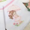 Matriz de Bordado Menina com Guarda Chuva