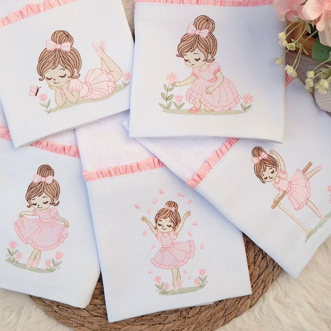 Pacote de Matrizes de Bordado Jardim da Bailarina