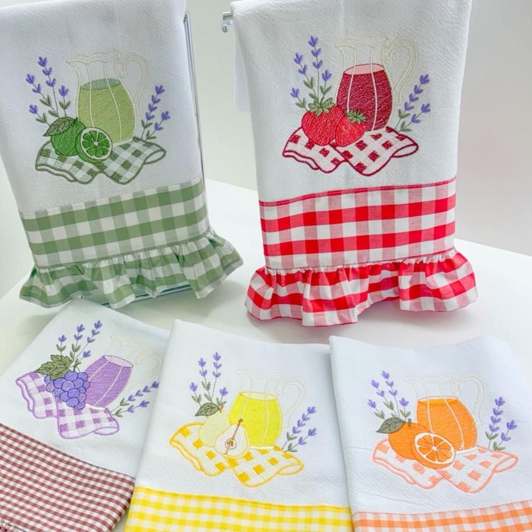 Pacote de Matrizes de Bordado Refrescos com Lavanda