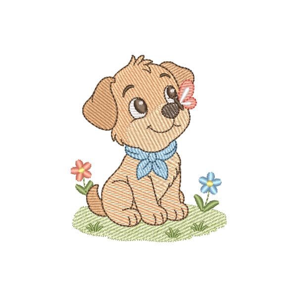 Cachorrinho com Borboleta