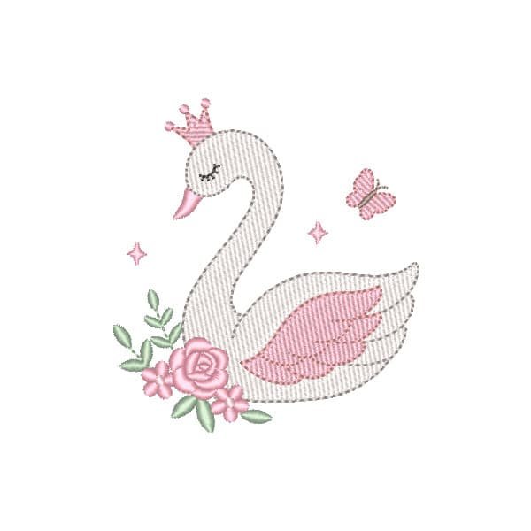 Matriz de Bordado Cisne Princesa