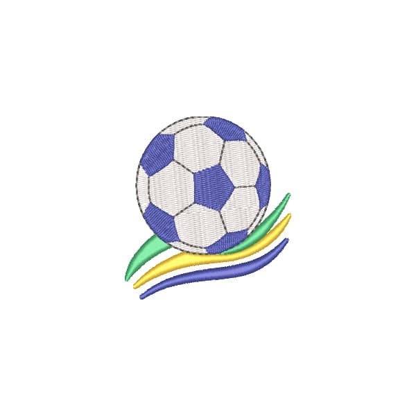 Matriz de Bordado Bola de Futebol do Brasil