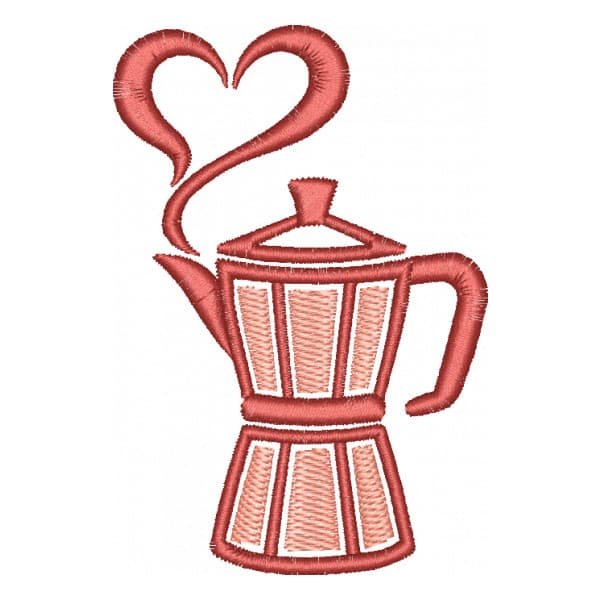 Matriz de Bordado Moka com Coração
