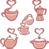 Pacote de Matrizes de Bordado Cozinha com Amor