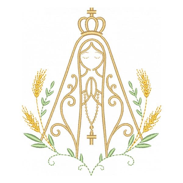 Matriz de Bordado Nossa Senhora com Trigo