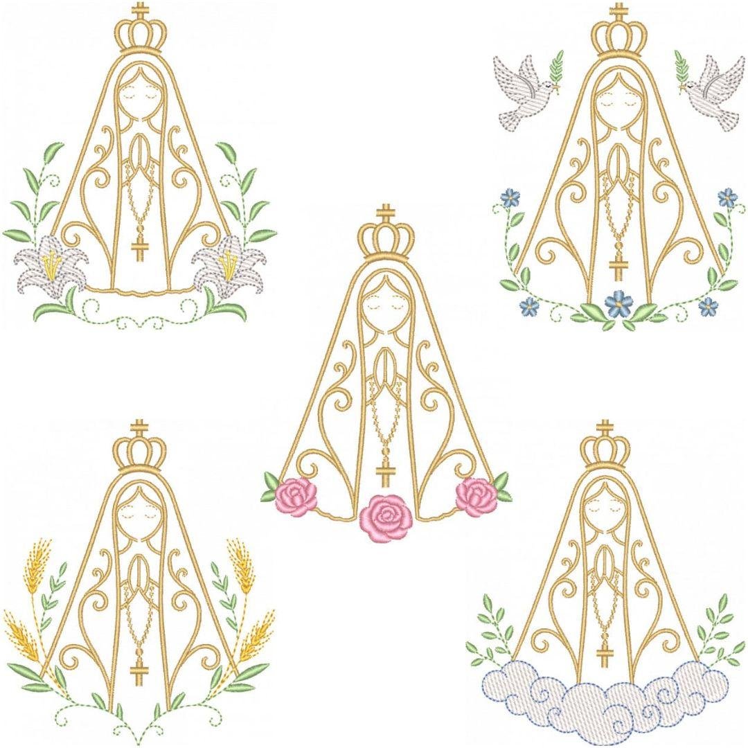 Pacote de Matrizes de Bordado Nossa Senhora da Conceição Aparecida