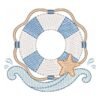 Matriz de Bordado Boia com Ondas