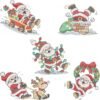 Pacote de Matrizes de Bordado Natal Divertido do Papai Noel